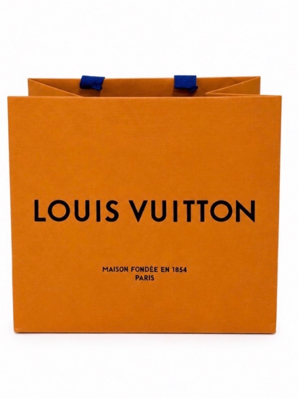 Louis Vuitton Bold Orange Bag with Blue Accents, original small